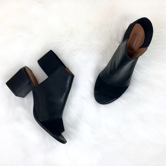 Topshop Shoes - TOPSHOP Block Heel Peeptoe Booties